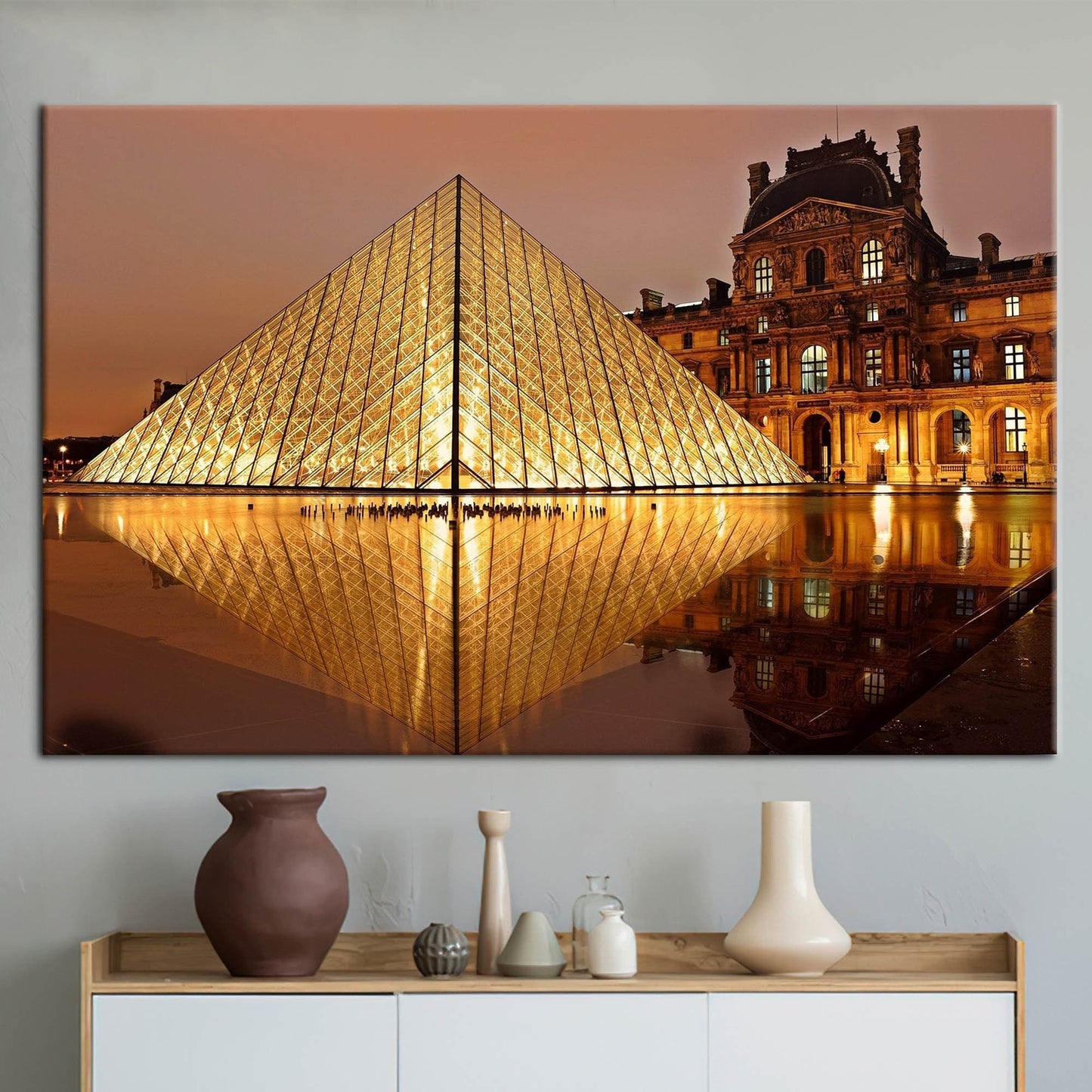Louvre Museum Paris Landmark Classic Canvas Print