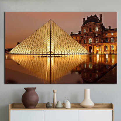 Louvre Museum Paris Landmark Classic Canvas Print