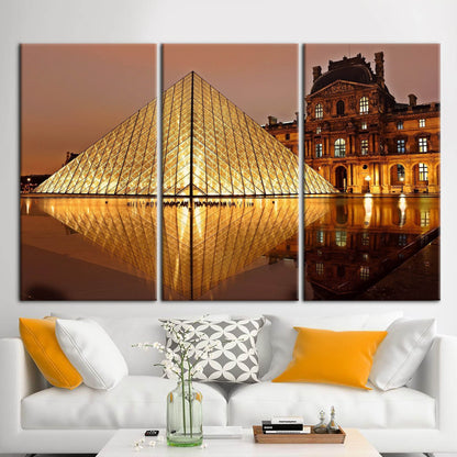 Louvre Museum Paris Landmark Classic Canvas Print