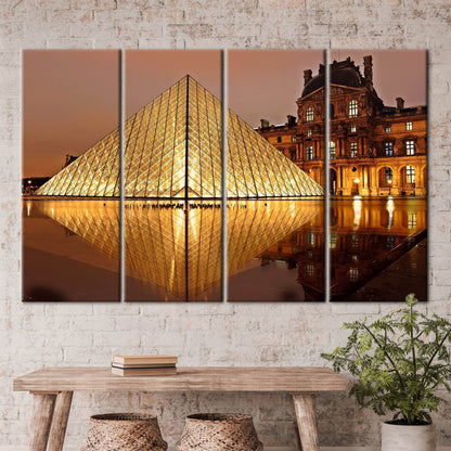 Louvre Museum Paris Landmark Classic Canvas Print