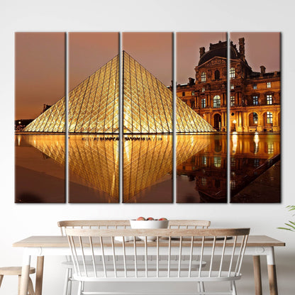 Louvre Museum Paris Landmark Classic Canvas Print