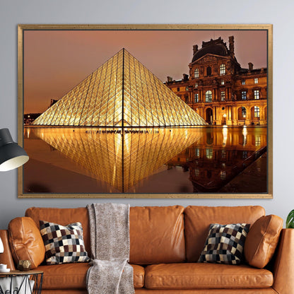 Louvre Museum Paris Landmark Classic Canvas Print