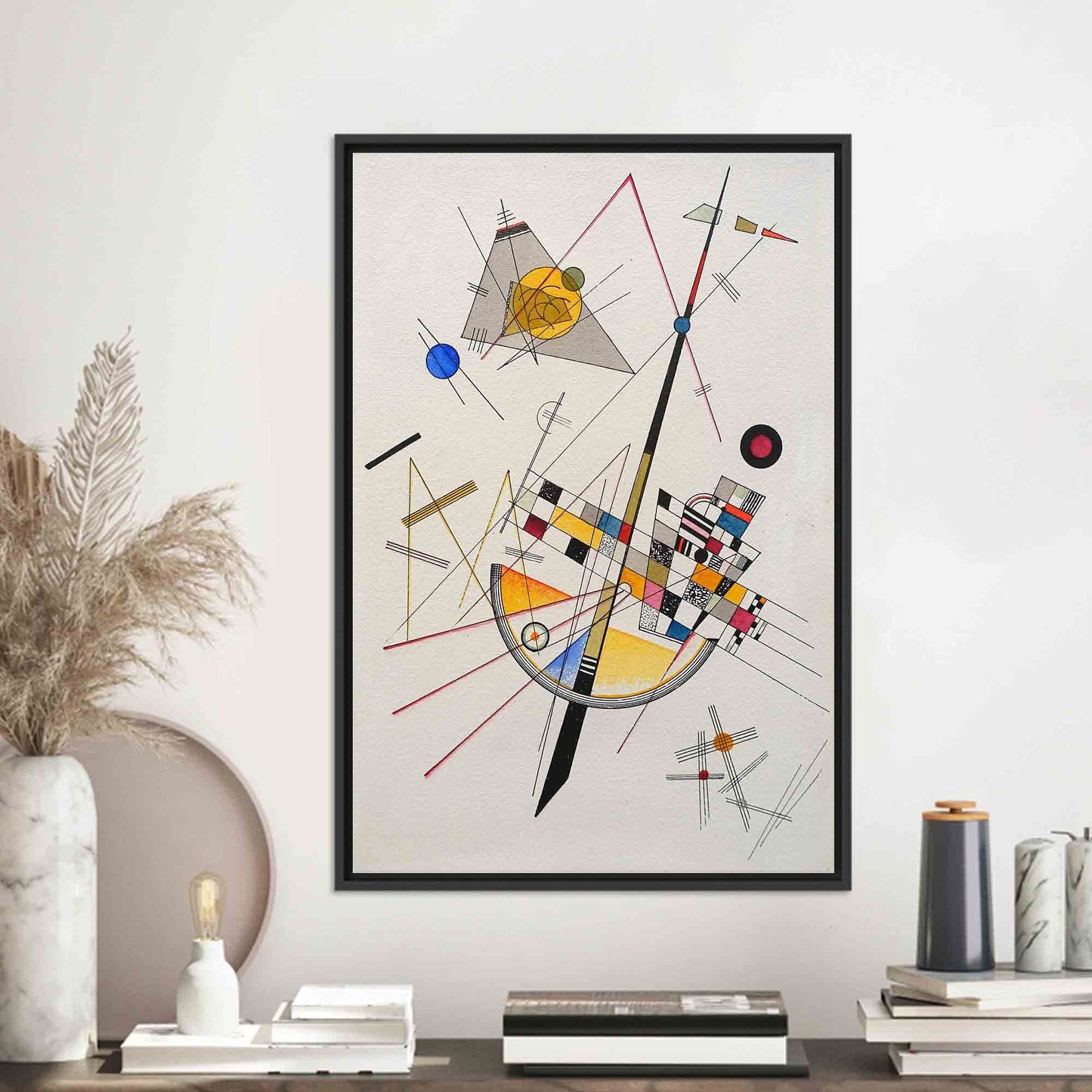Shapes Wassily Kandinsky Delicate Tension Canvas Print