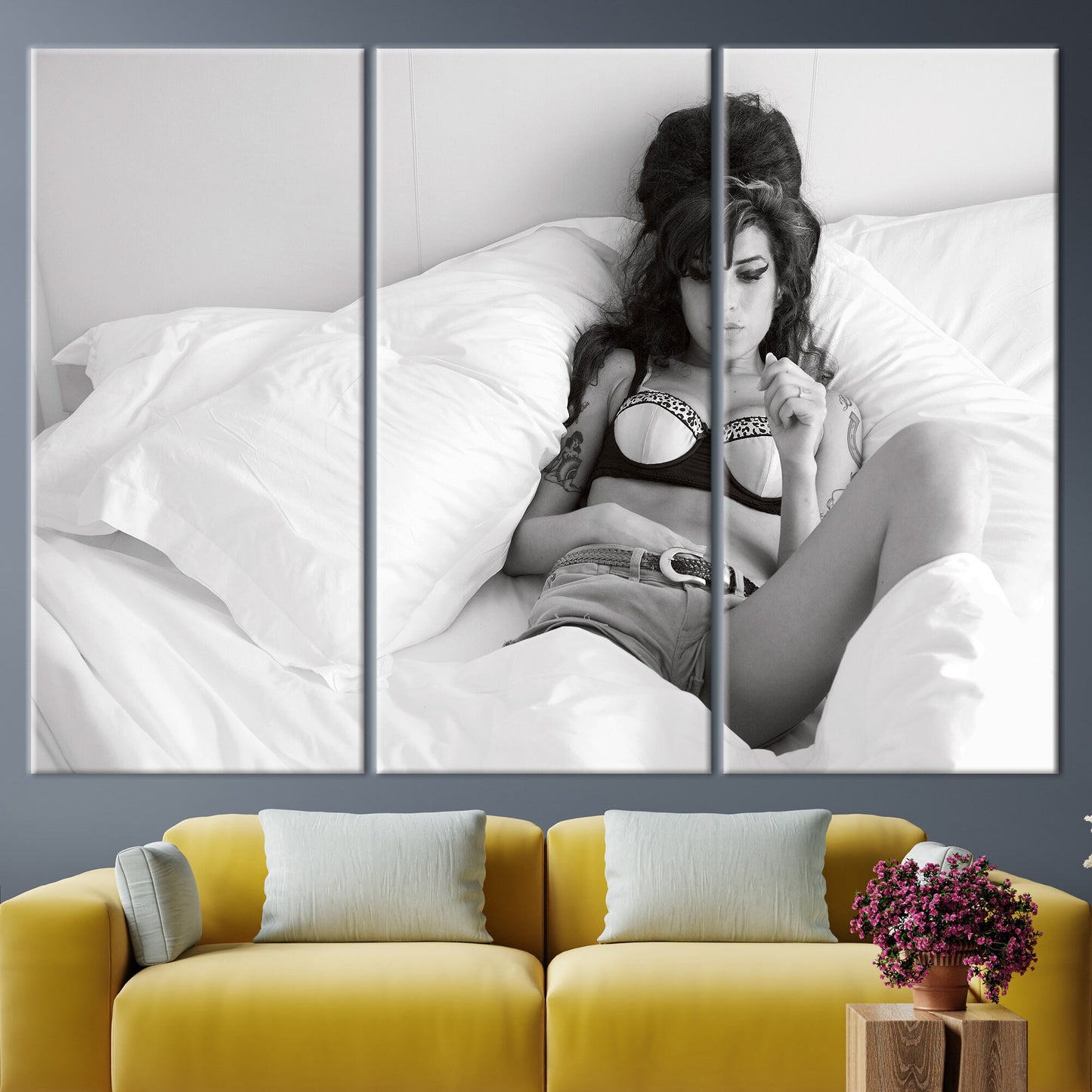 Amy Winehouse 3D Canvas Decor: Iconic Singer Art Print for Canvas Wall Art