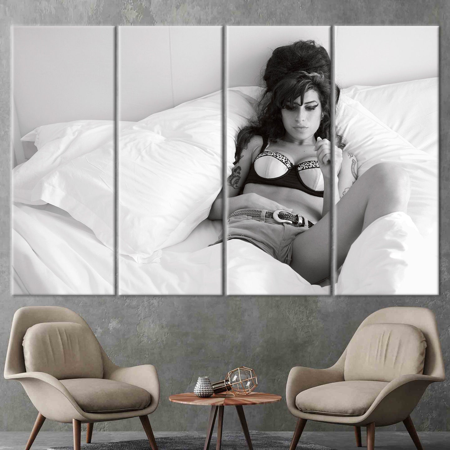 Amy Winehouse 3D Canvas Decor: Iconic Singer Art Print for Canvas Wall Art