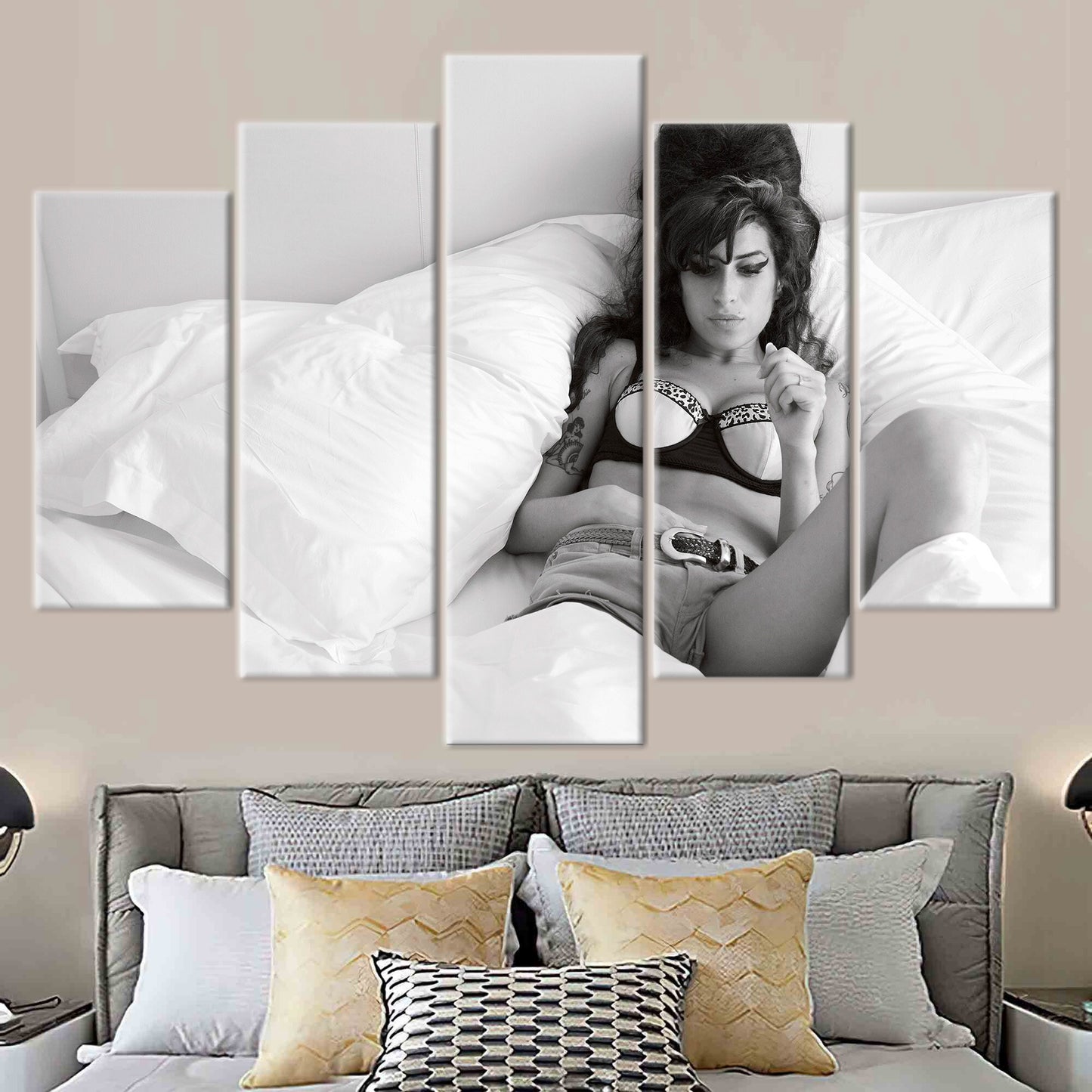 Amy Winehouse 3D Canvas Decor: Iconic Singer Art Print for Canvas Wall Art