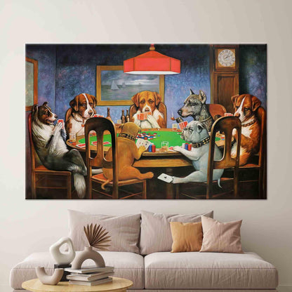 Gaming Cassius Marcellus Coolidge Bold Canvas Print