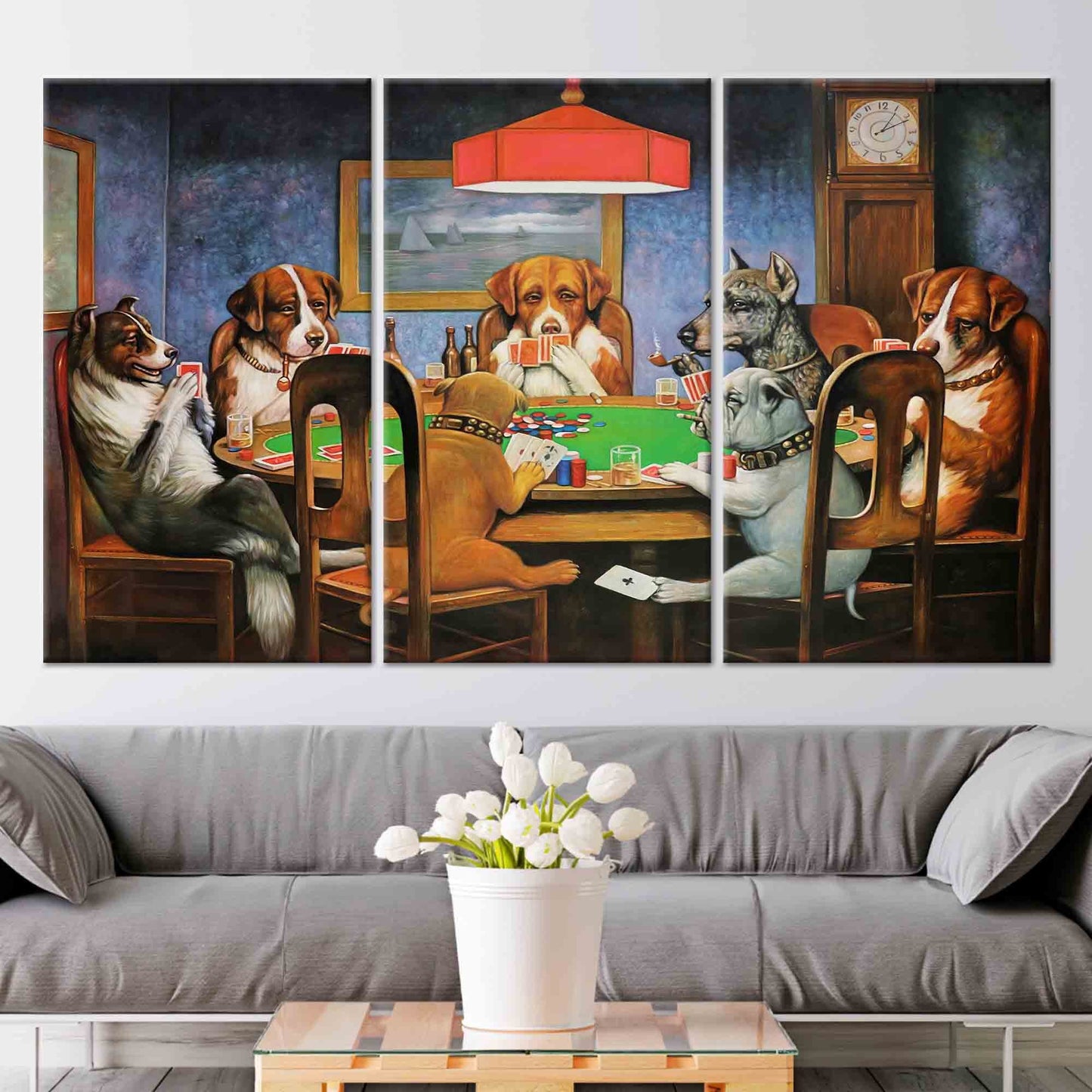 Gaming Cassius Marcellus Coolidge Bold Canvas Print