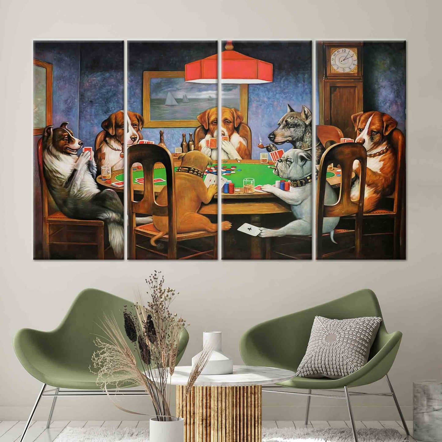 Gaming Cassius Marcellus Coolidge Bold Canvas Print