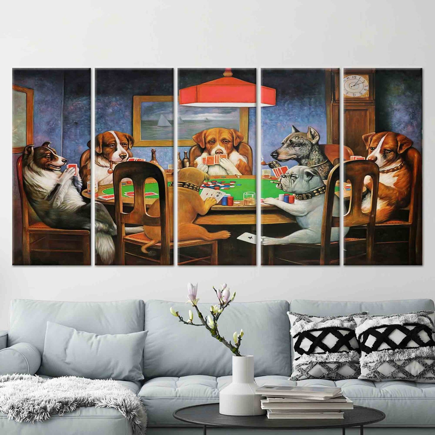 Gaming Cassius Marcellus Coolidge Bold Canvas Print