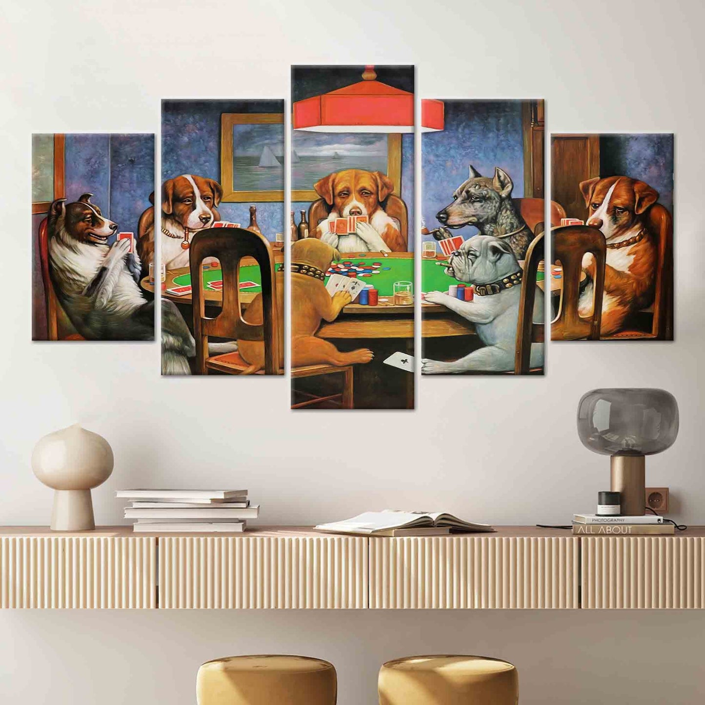 Gaming Cassius Marcellus Coolidge Bold Canvas Print