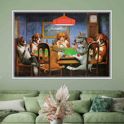 Gaming Cassius Marcellus Coolidge Bold Canvas Print
