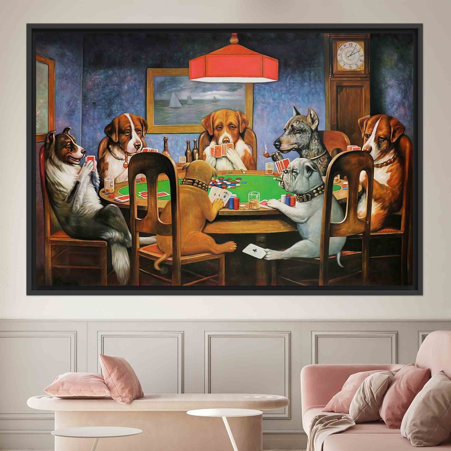 Gaming Cassius Marcellus Coolidge Bold Canvas Print