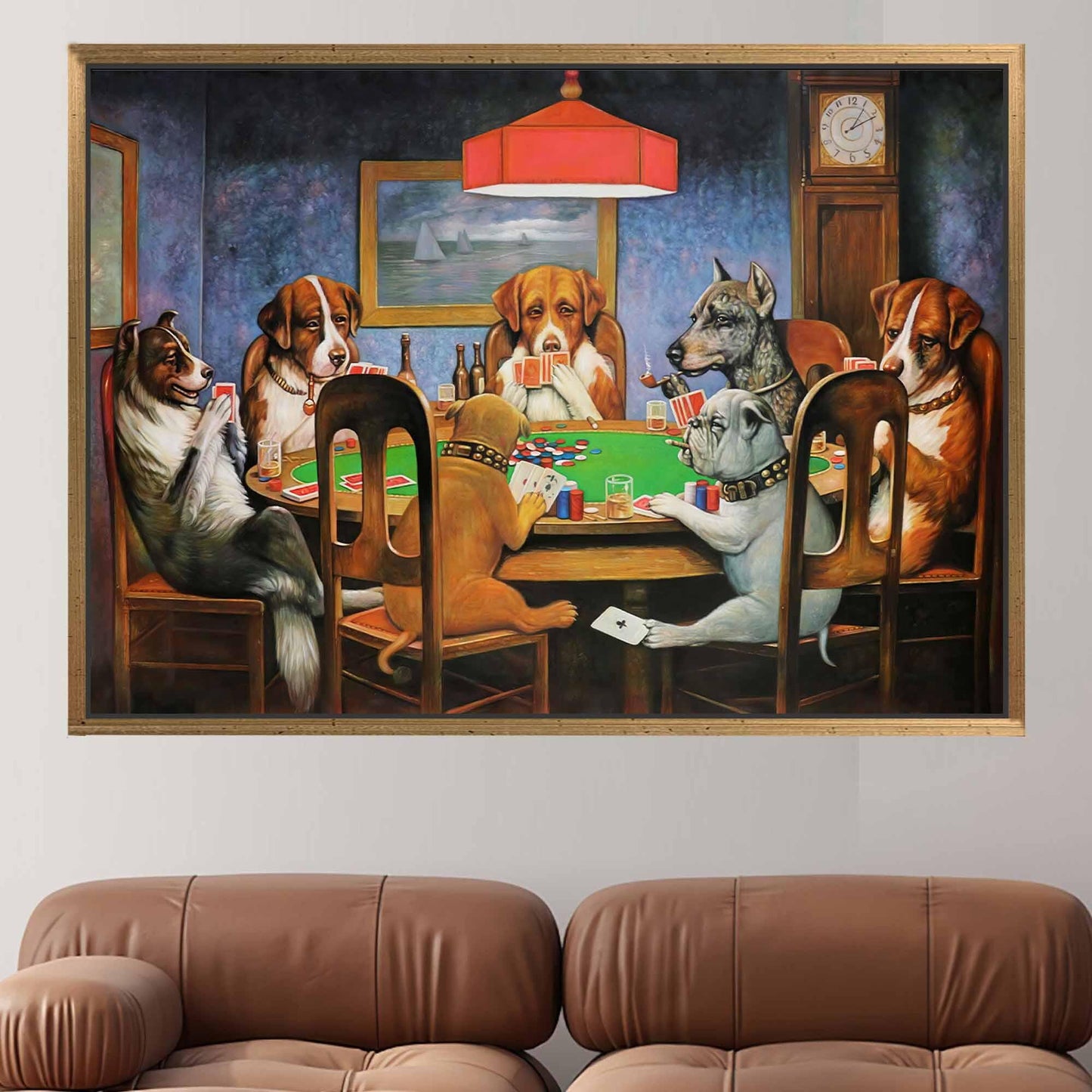 Gaming Cassius Marcellus Coolidge Bold Canvas Print