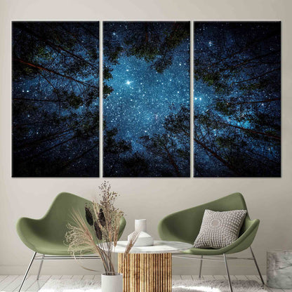 Night Sky Starry Halloween Canvas Print