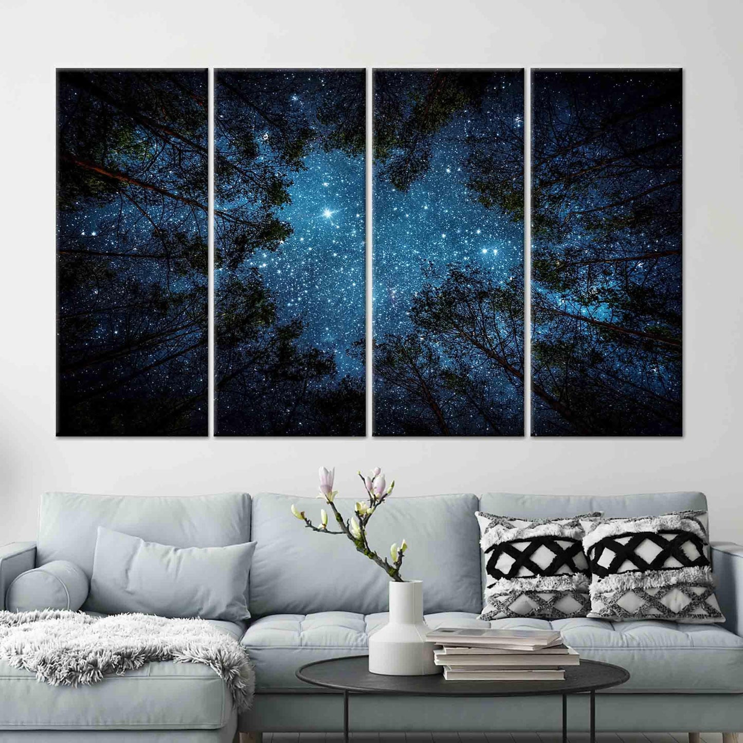 Night Sky Starry Halloween Canvas Print