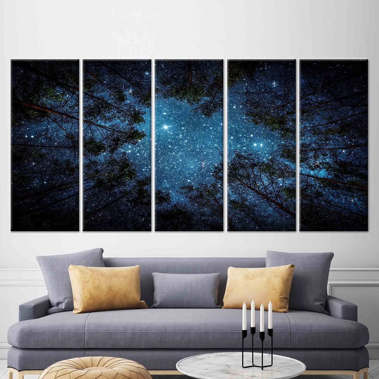 Night Sky Starry Halloween Canvas Print