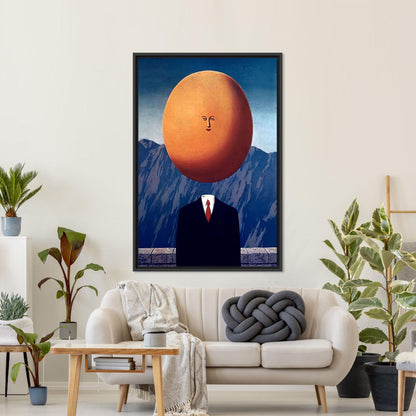 Surreal Christmas Abstract Man Baby Canvas Print