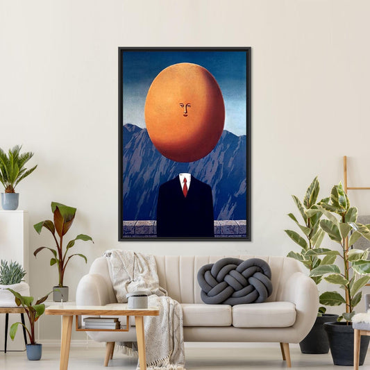 Surreal Christmas Canvas Decor: Abstract Art for Modern Home, Surreal Man Wall Hanging, Baby Boy
