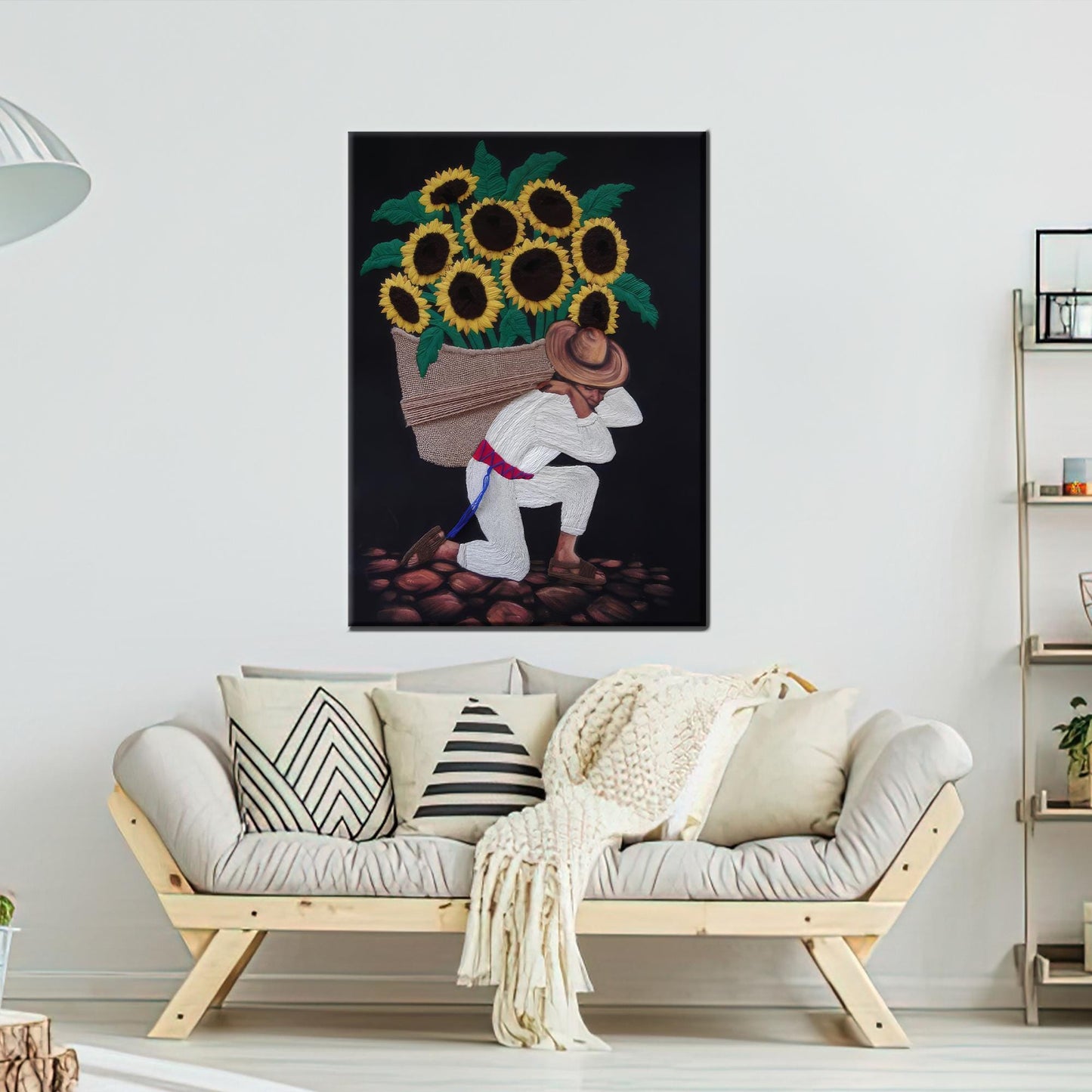 Sunflower Botanical Canvas Print