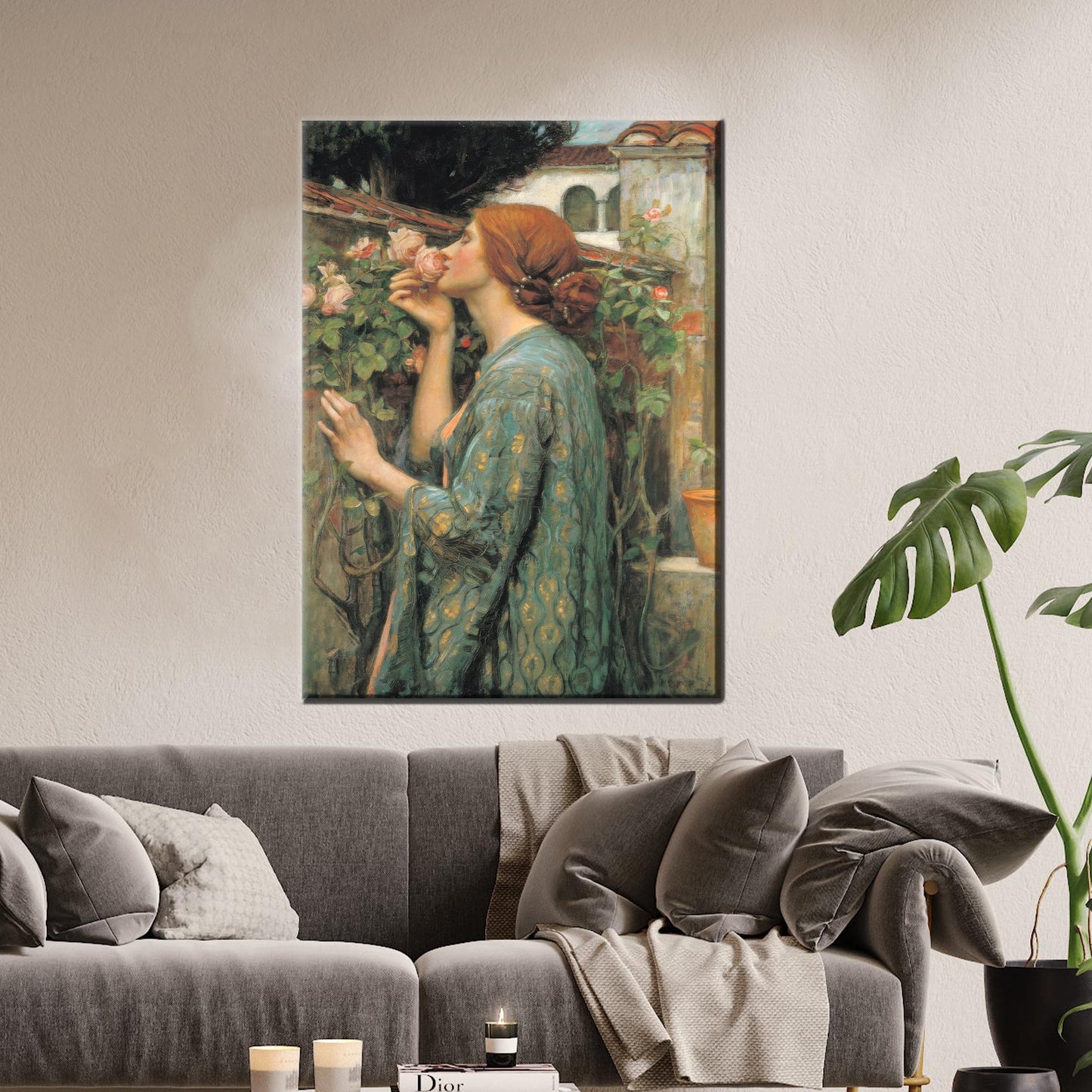 Woman Bedroom John William Waterhouse Canvas Print