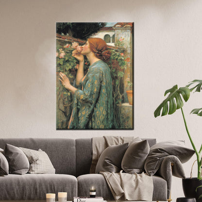 Woman Bedroom John William Waterhouse Canvas Print