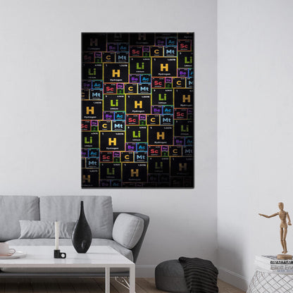 Periodic Table Chemical Couple Canvas Print