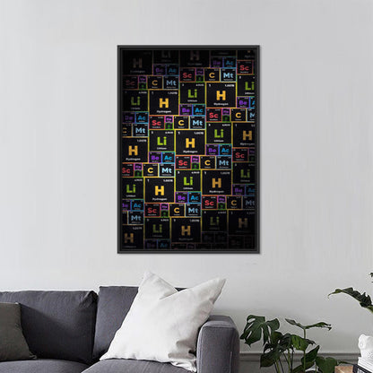 Periodic Table Chemical Couple Canvas Print