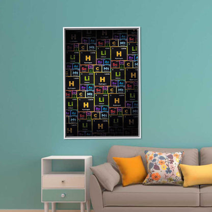 Periodic Table Chemical Couple Canvas Print