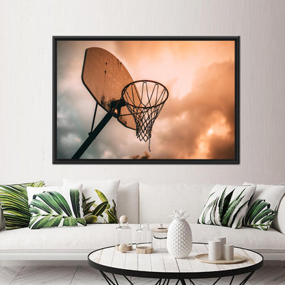 Basketball Player Her Office Canvas Print