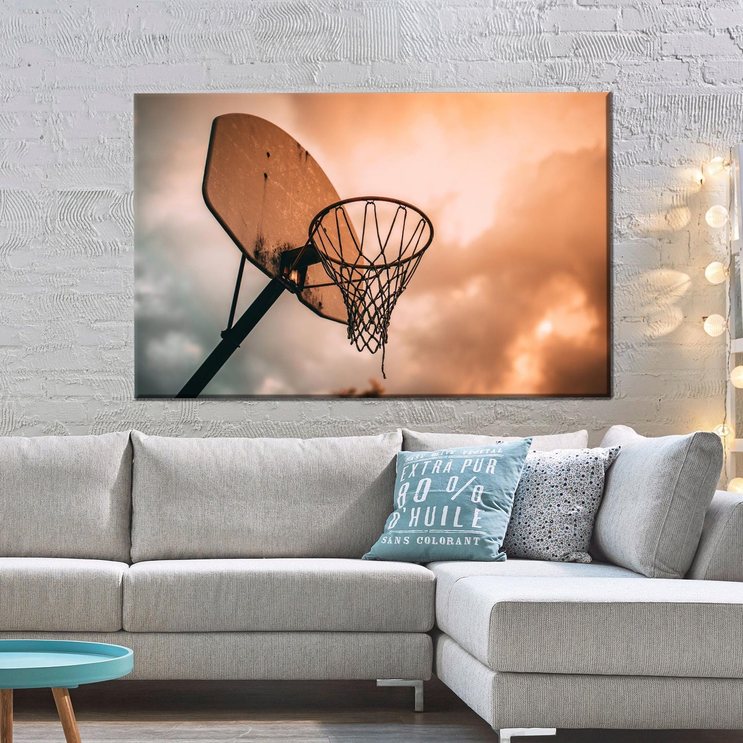 Basketball Player Her Office Canvas Print