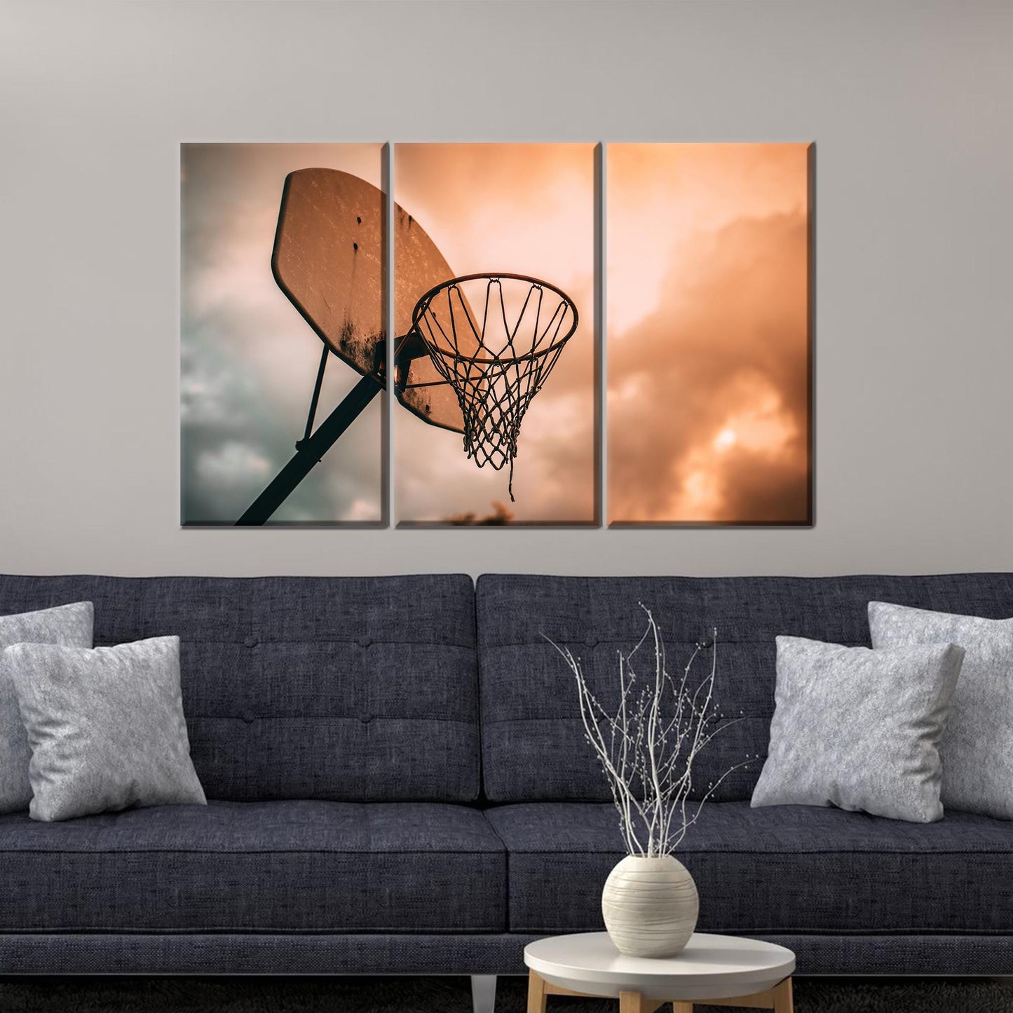 Basketball Player Her Office Canvas Print