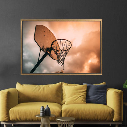 Basketball Player Her Office Canvas Print
