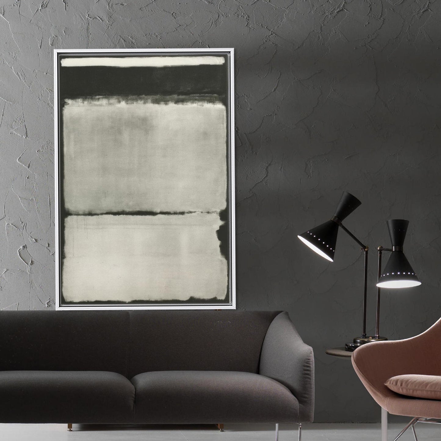 Gray Mark Rothko Gifts Christmas Canvas Print