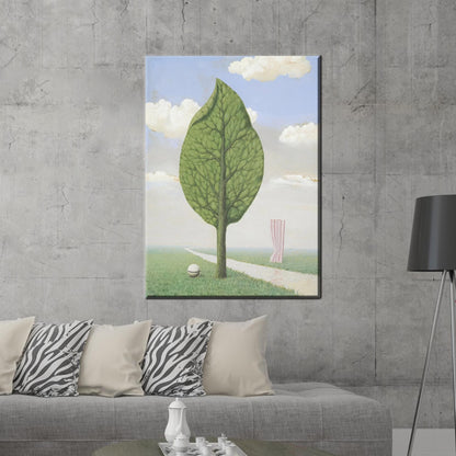 Abstract Green Tree Canvas Art - Teacher Gift, Green Wall Hanging, Office Decor