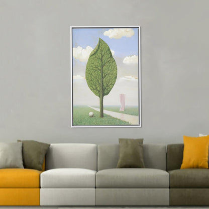 Abstract Green Tree Canvas Art - Teacher Gift, Green Wall Hanging, Office Decor