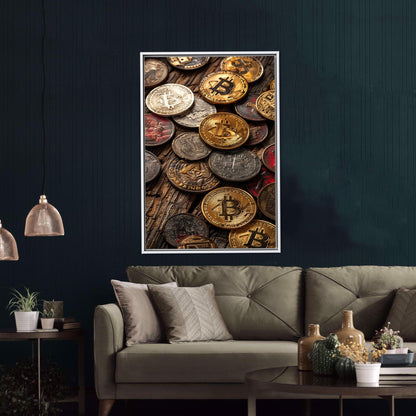 Bitcoin Canvas Print