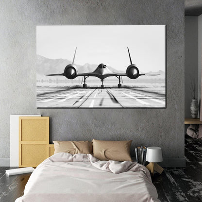 Jet Plane Airport 3D Fighter Canvas Print