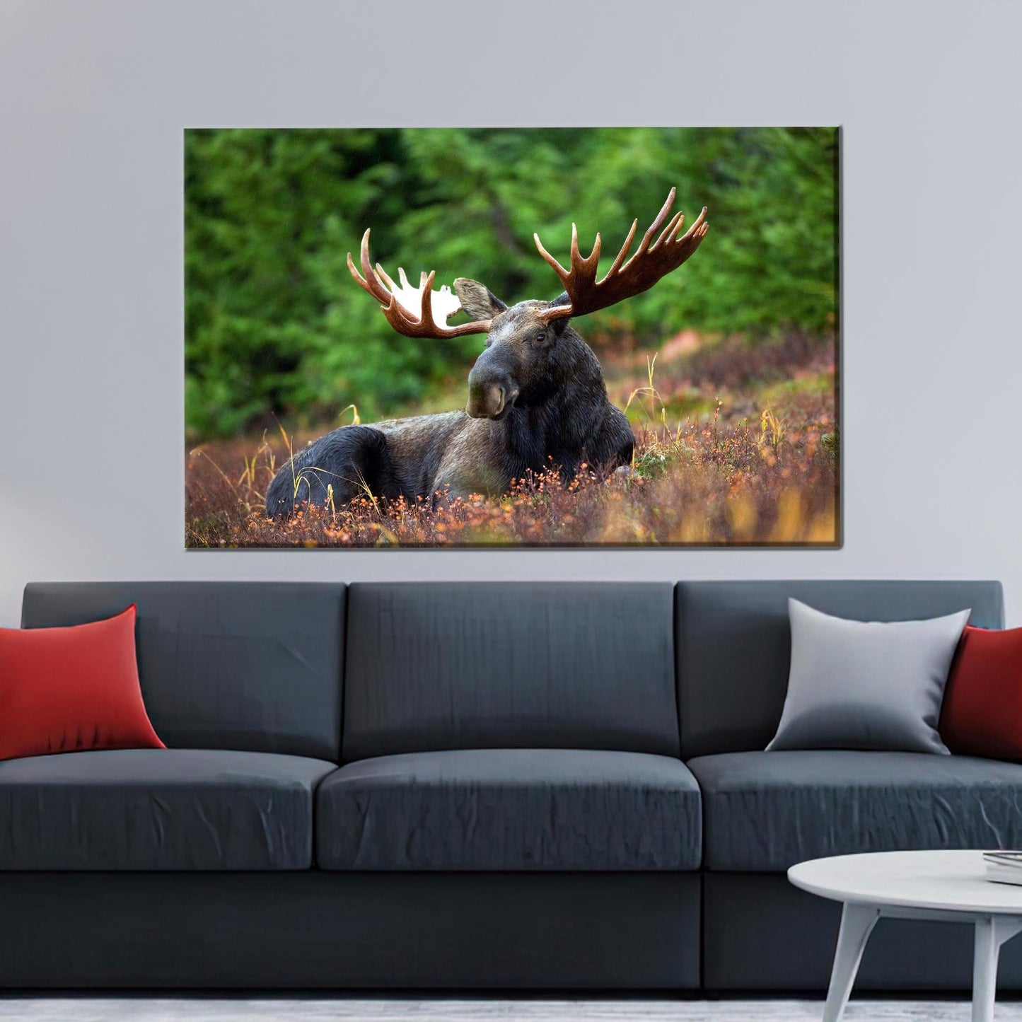 Bohemian Tree Floating 3D Horn Canvas Print