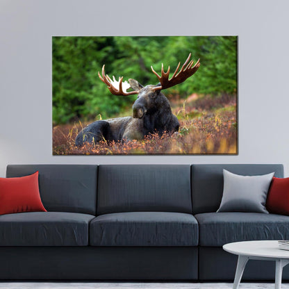 Bohemian Tree Floating 3D Horn Canvas Print