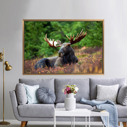 Bohemian Tree Floating 3D Horn Canvas Print
