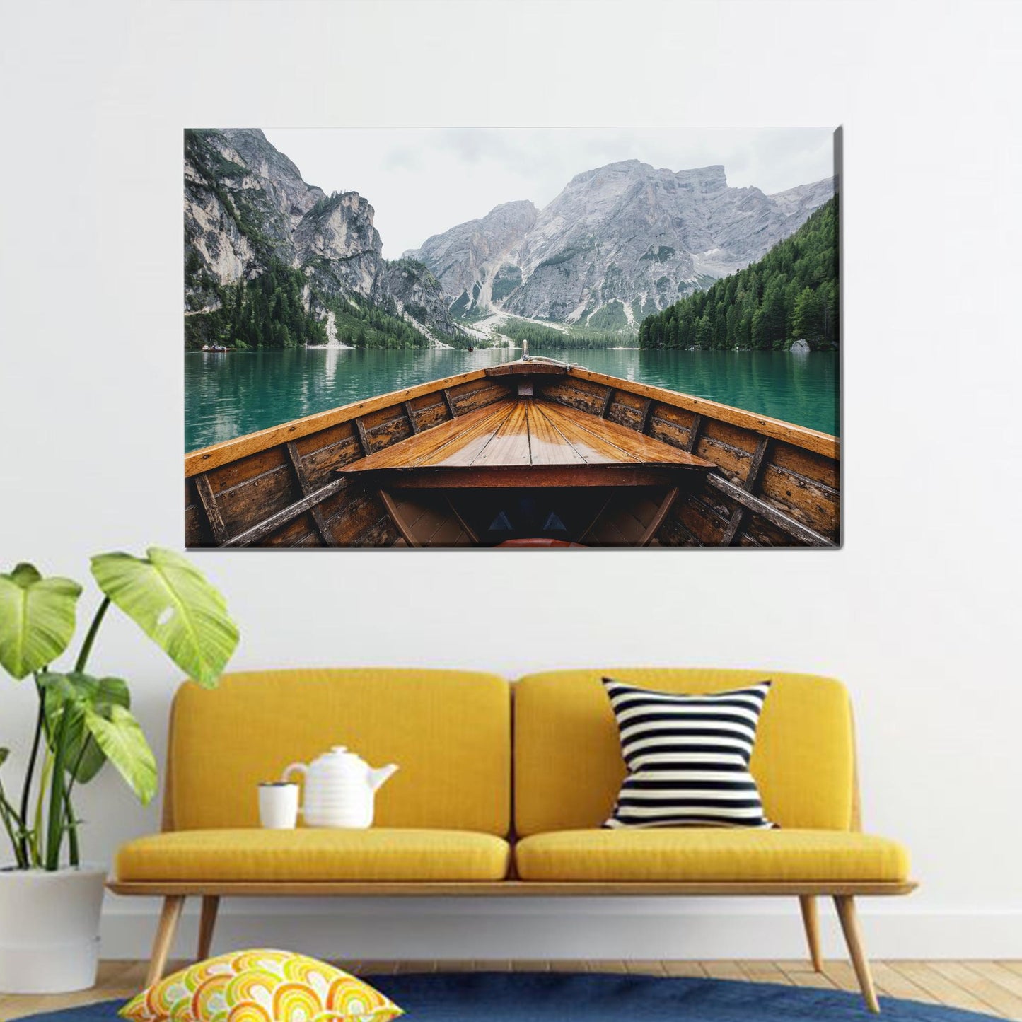 Nature Landscape River Canvas Print
