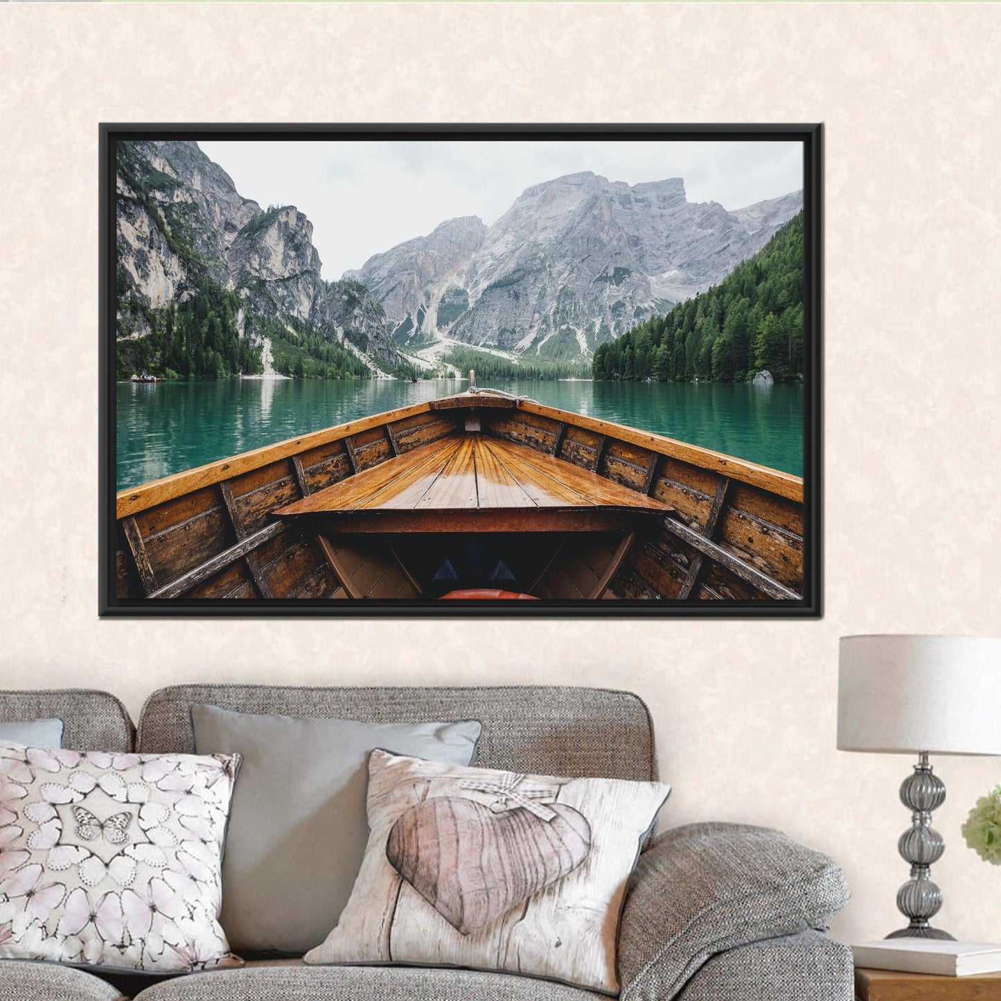 Nature Landscape River Canvas Print
