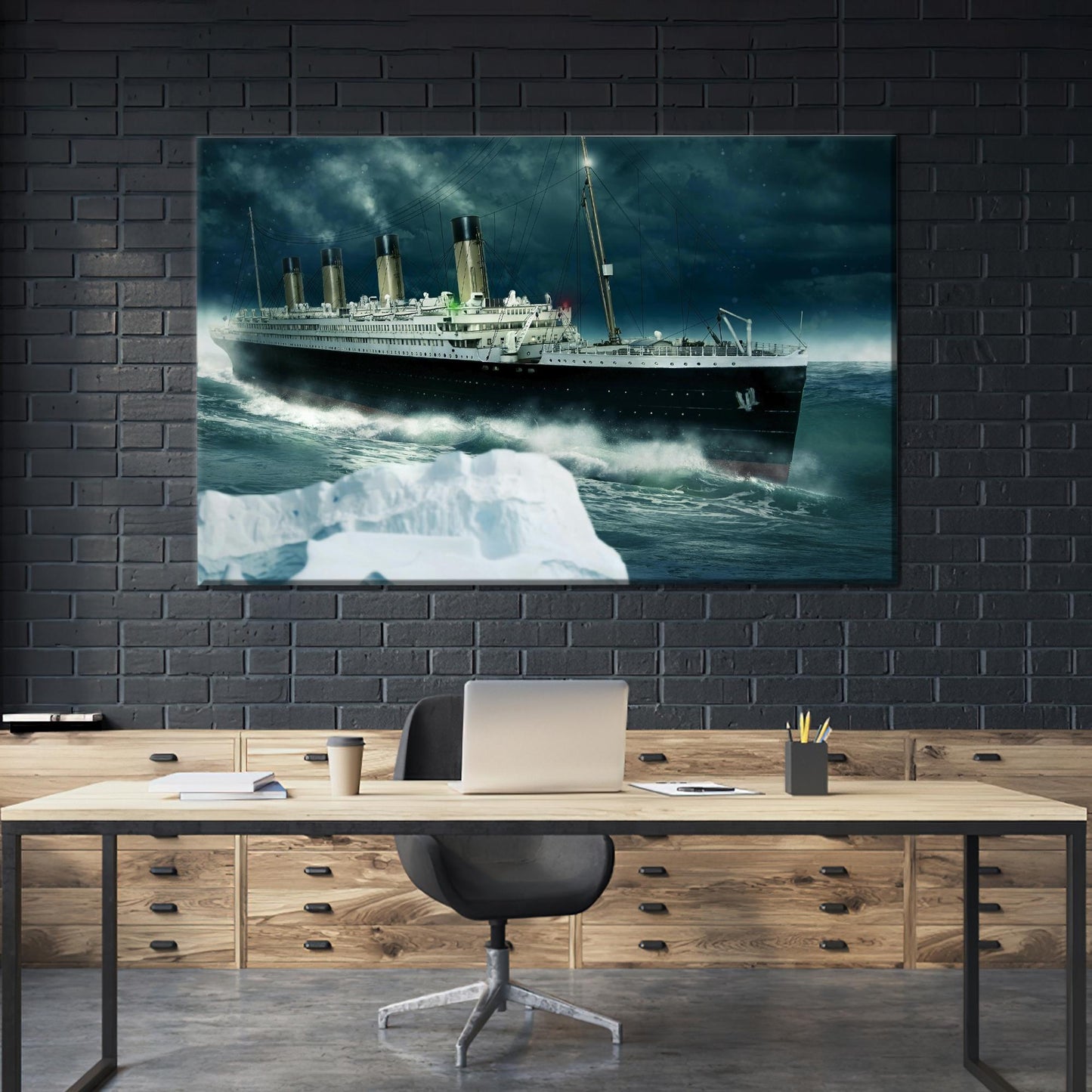 Bohemian Coastal Titanic 3D Canvas Print