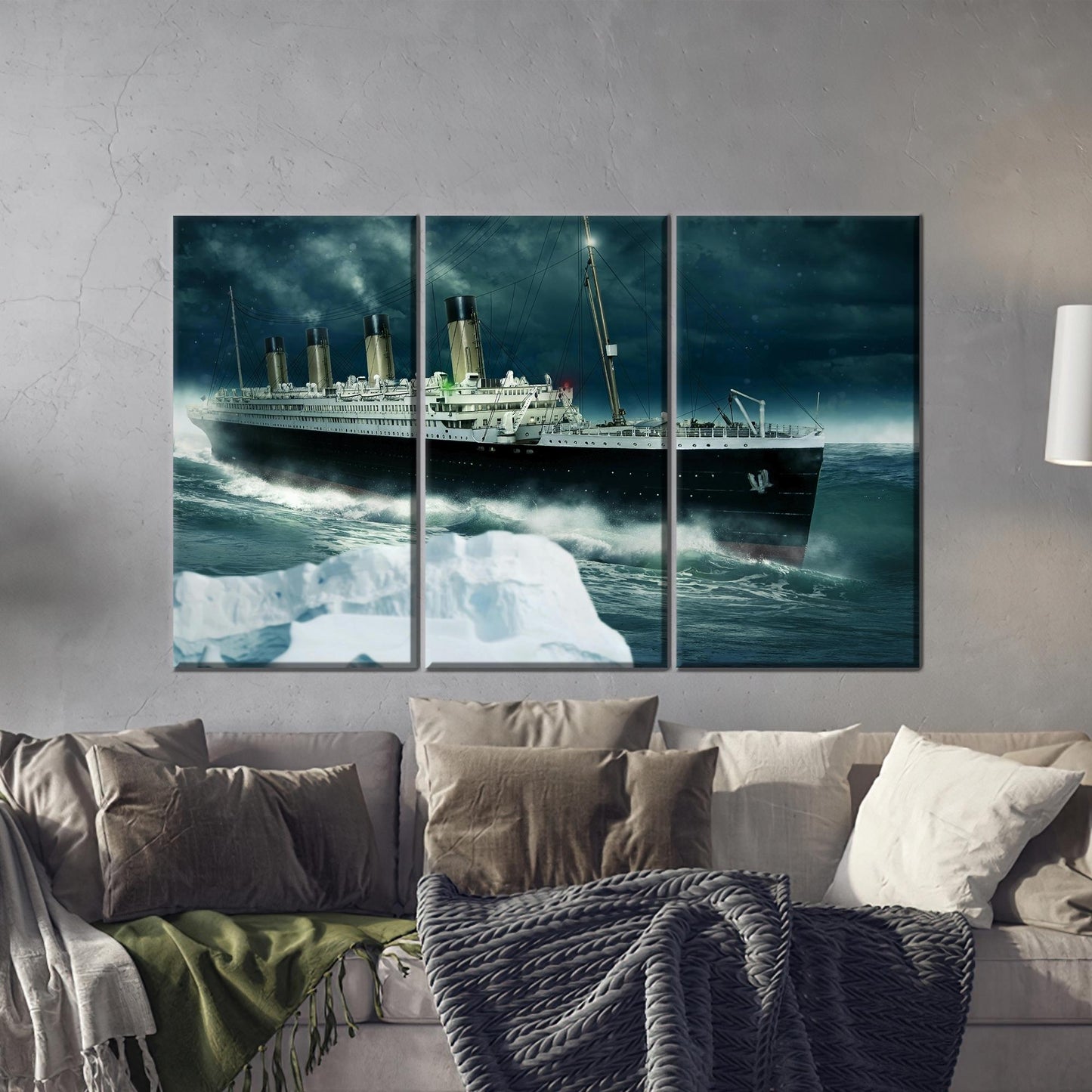 Bohemian Coastal Titanic 3D Canvas Print