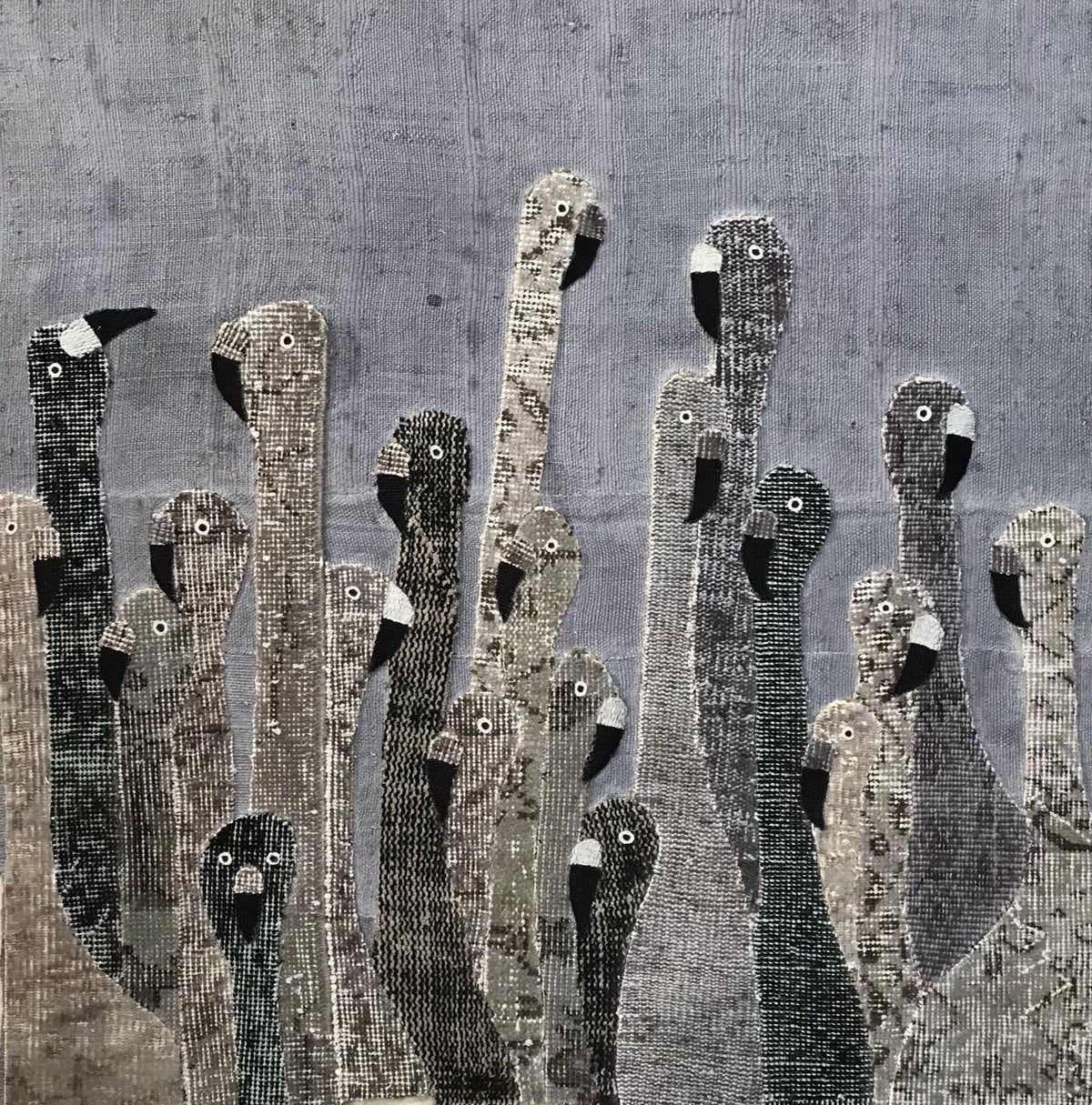 Monochrome Elegance The Flamingo's Grace in Black and White — additional artwork view