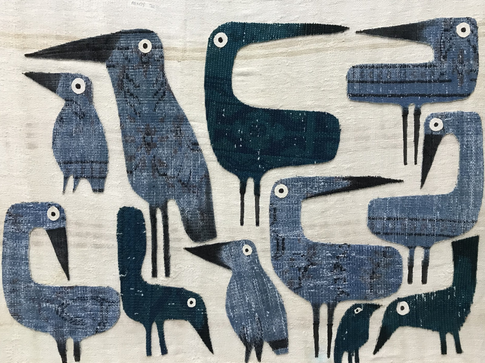 Wings and Weavings Bird's Portrait on Rug — additional artwork view