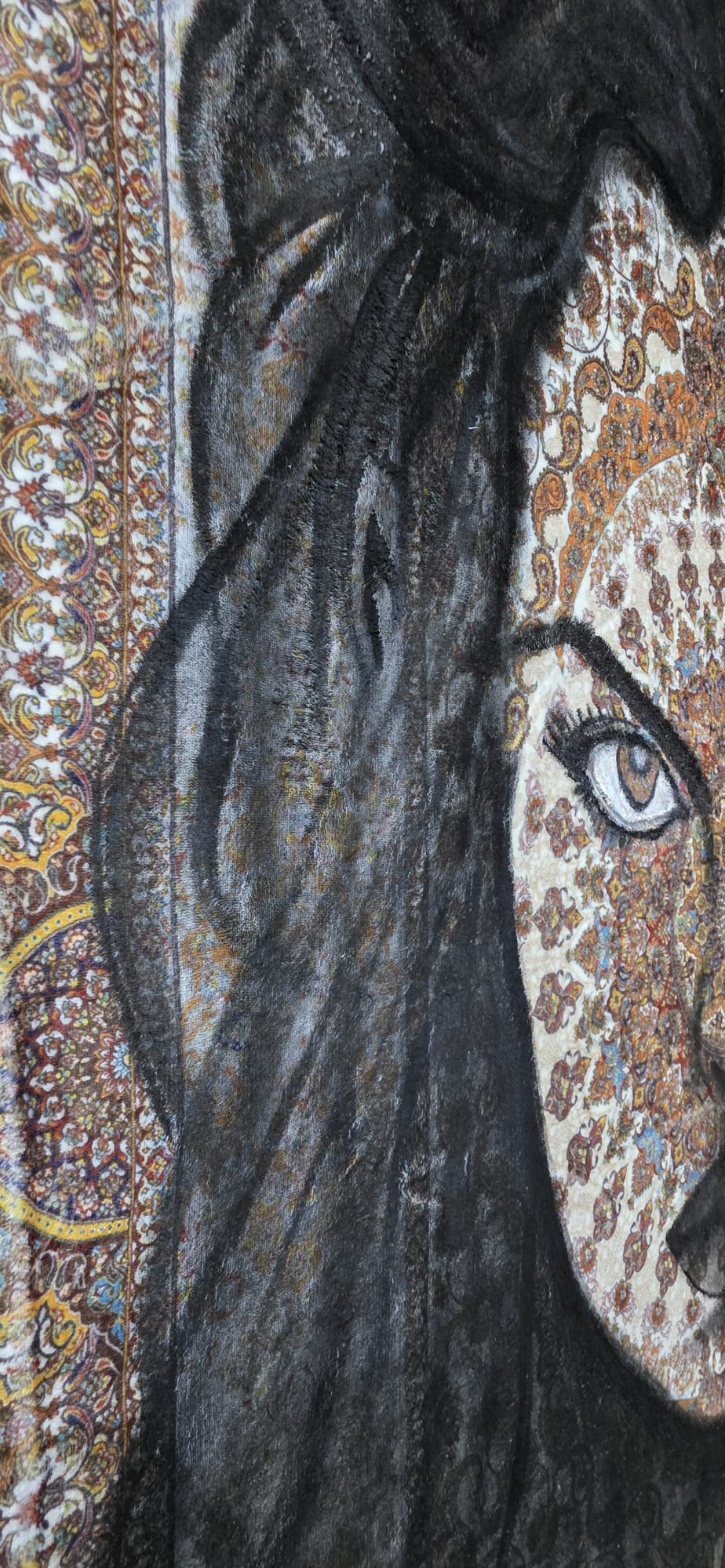 Face in the Loom — artwork detail