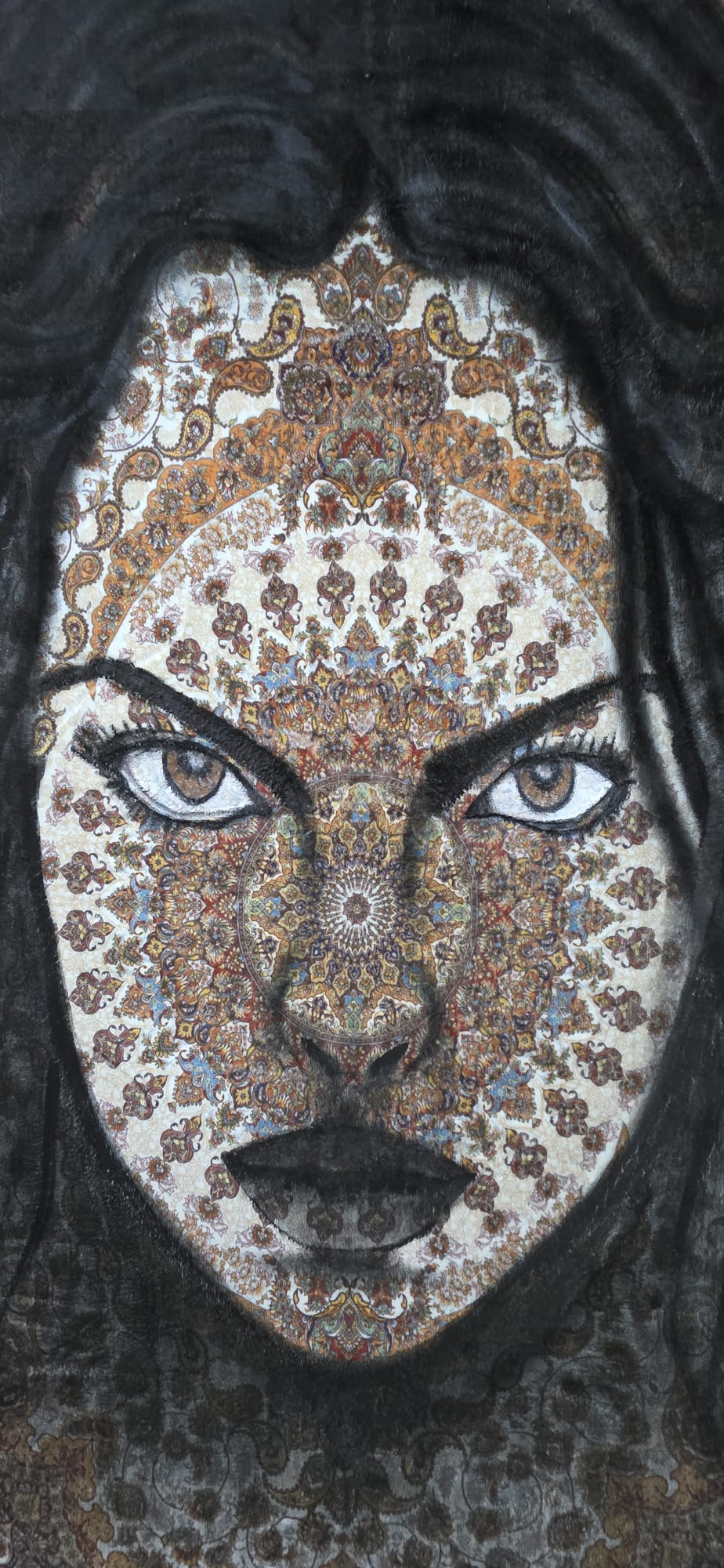 Face in the Loom — artwork detail